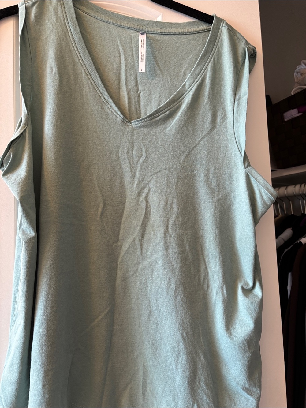 Kuhl Light Sage V-Neck Tank Top